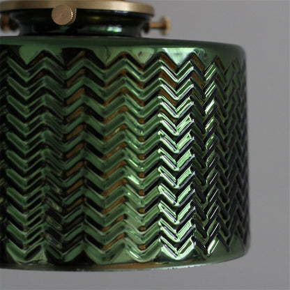 Adjustable Forest Green and Brass Wall sconce