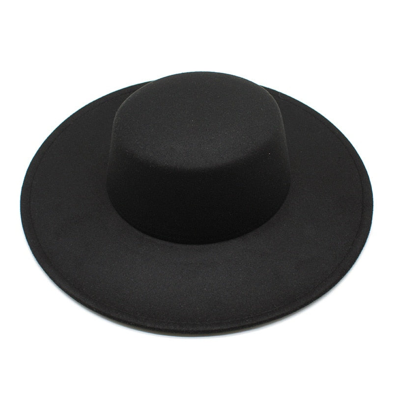 Unisex Large Flat Brim Hat