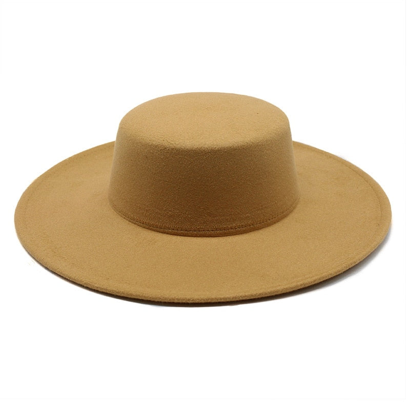 Unisex Large Flat Brim Hat