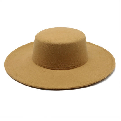 Unisex Large Flat Brim Hat