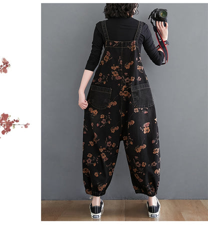 Marilyn Floral Brocade Denim Jumpsuit