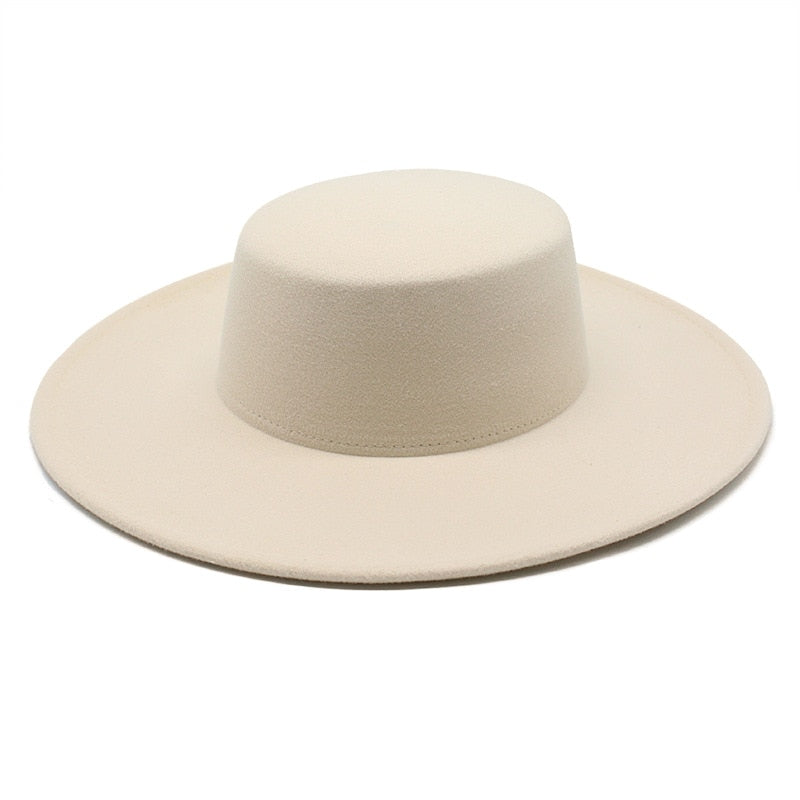 Unisex Large Flat Brim Hat