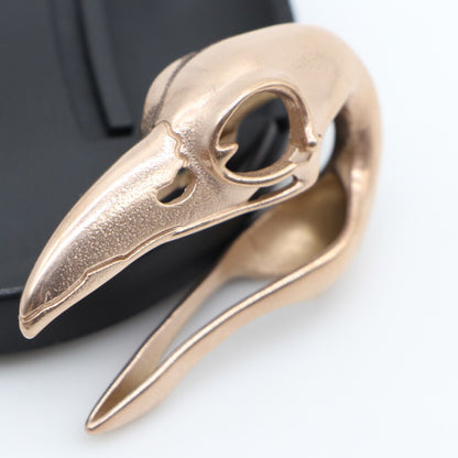 1 PC Raven Skull Weighted Ear Lobe Hangers