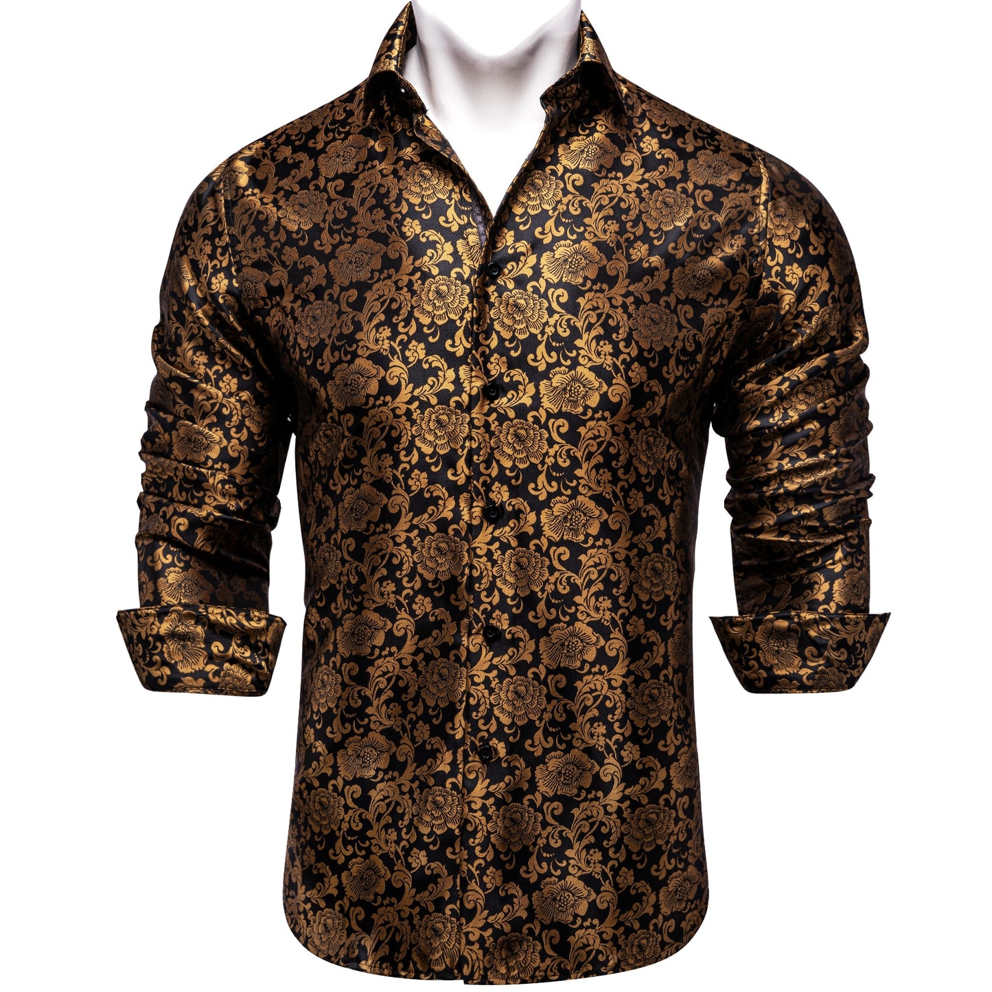 Luxury Men's Paisley Button up Dress Shirt