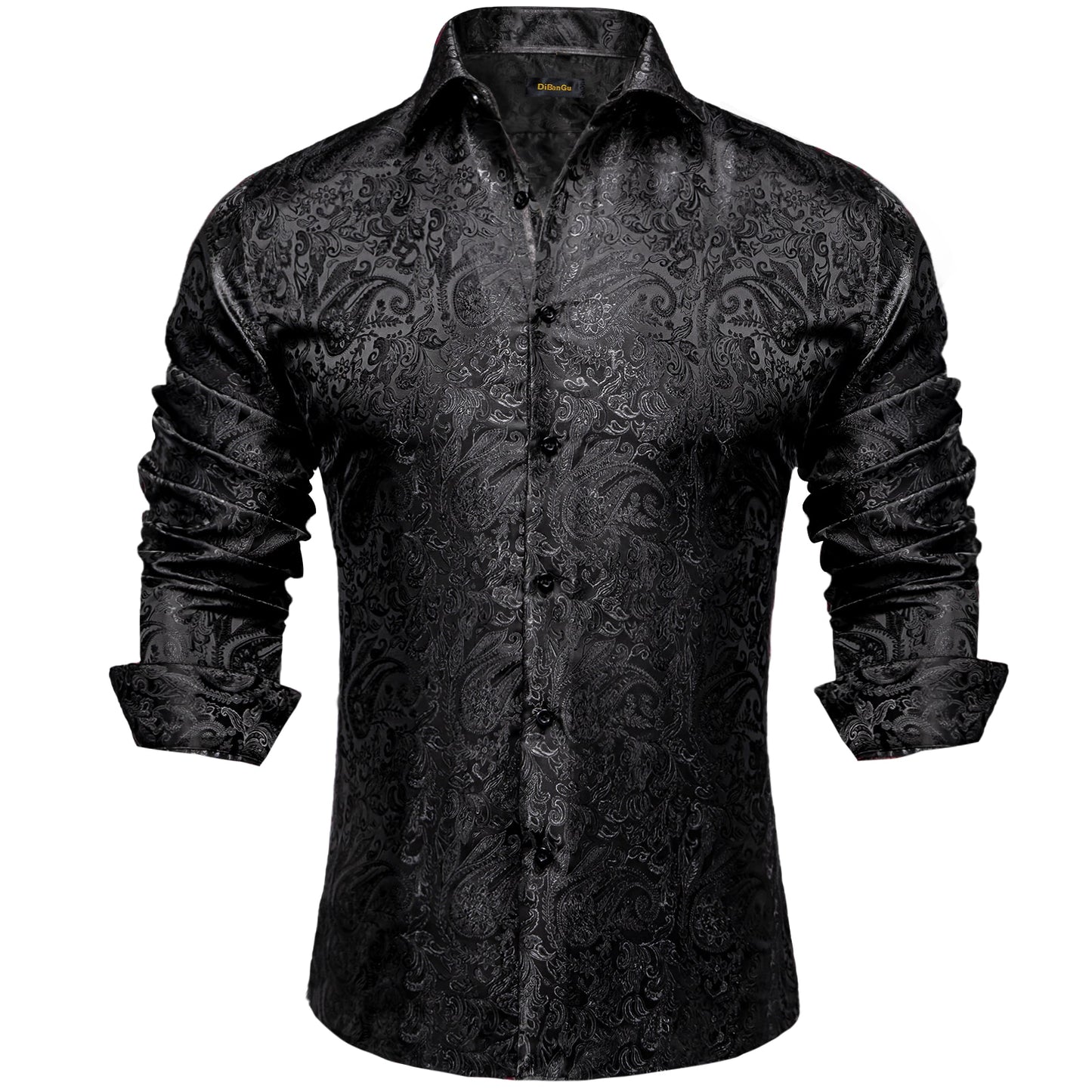 Luxury Men's Paisley Button up Dress Shirt