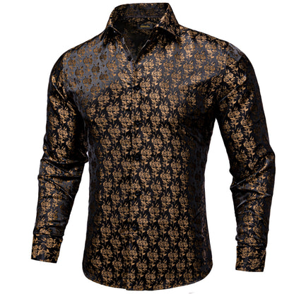 Luxury Men's Paisley Button up Dress Shirt