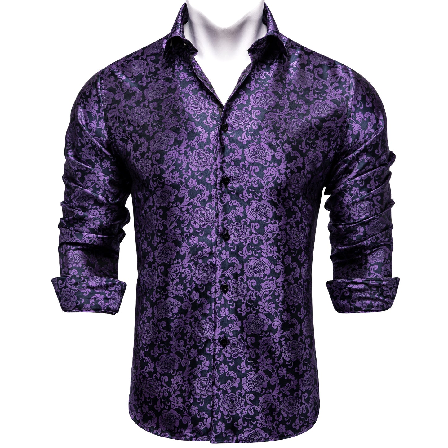 Luxury Men's Paisley Button up Dress Shirt