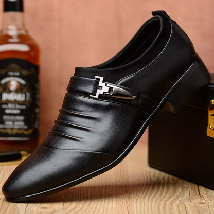 Men's Formal Pointed Leather Slip-On Shoe