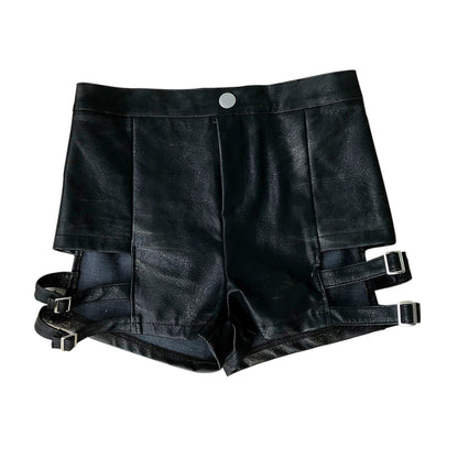 Goth High Waist Bodycon Shorts