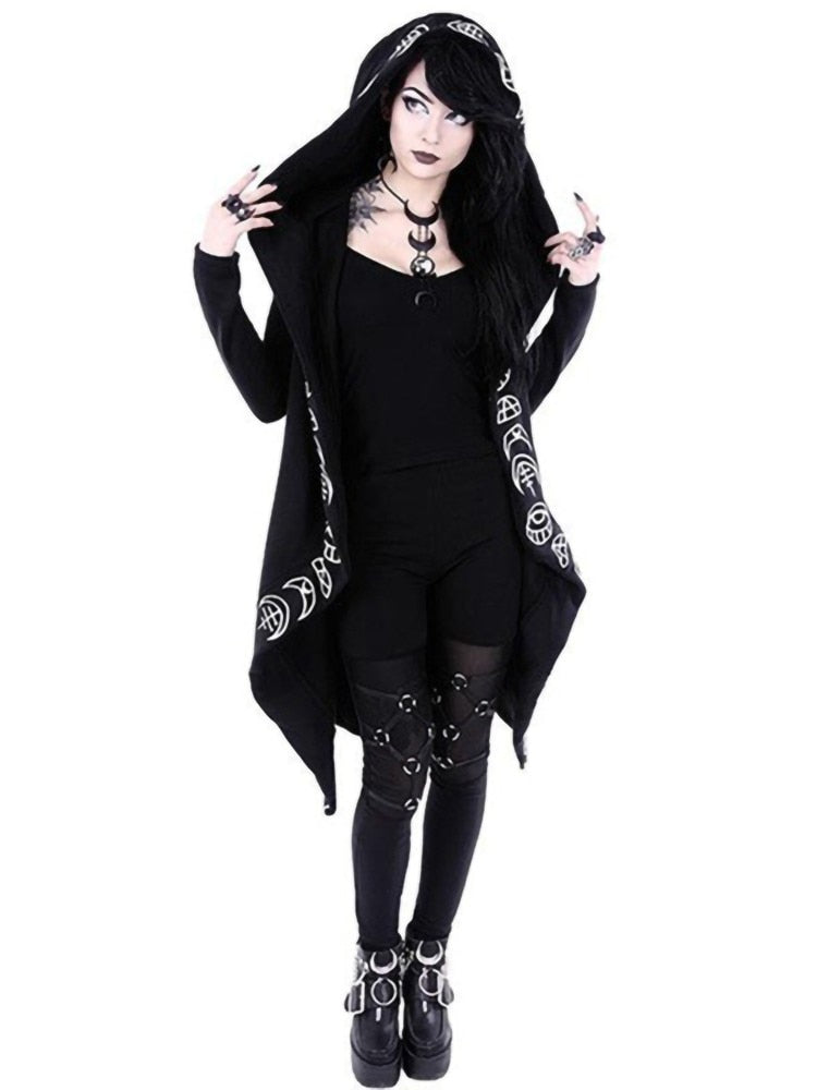 Gothic Witchy Oversize Hooded Cloak