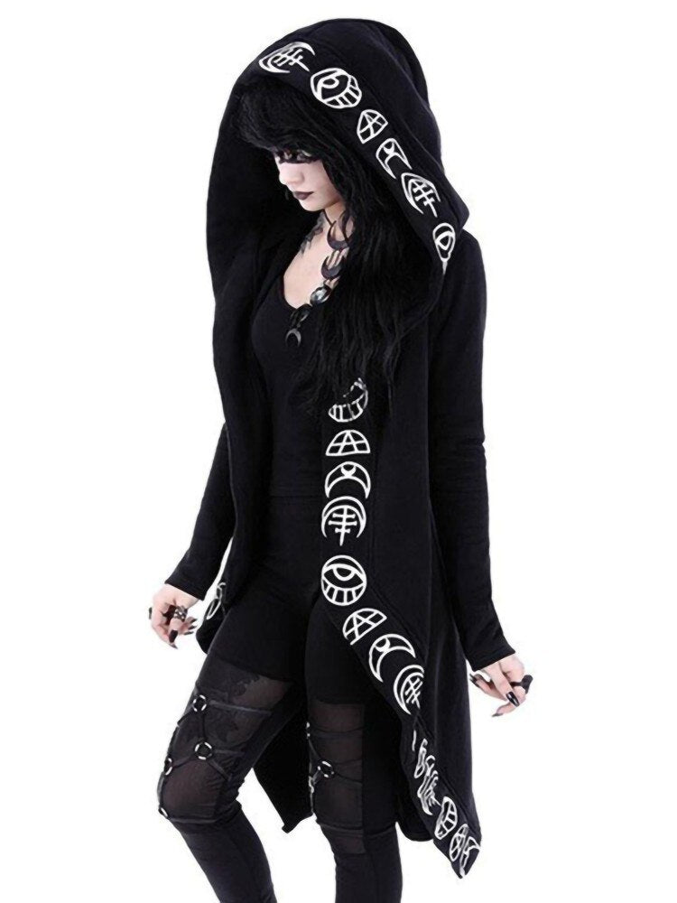 Gothic Witchy Oversize Hooded Cloak