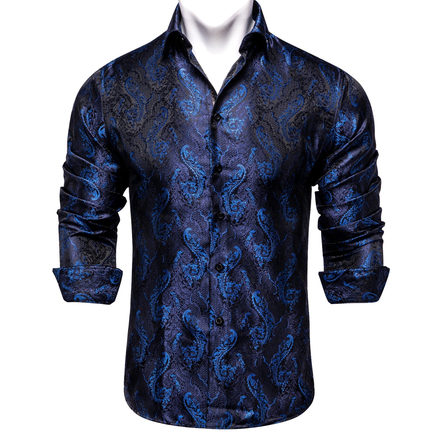 Luxury Men's Paisley Button up Dress Shirt