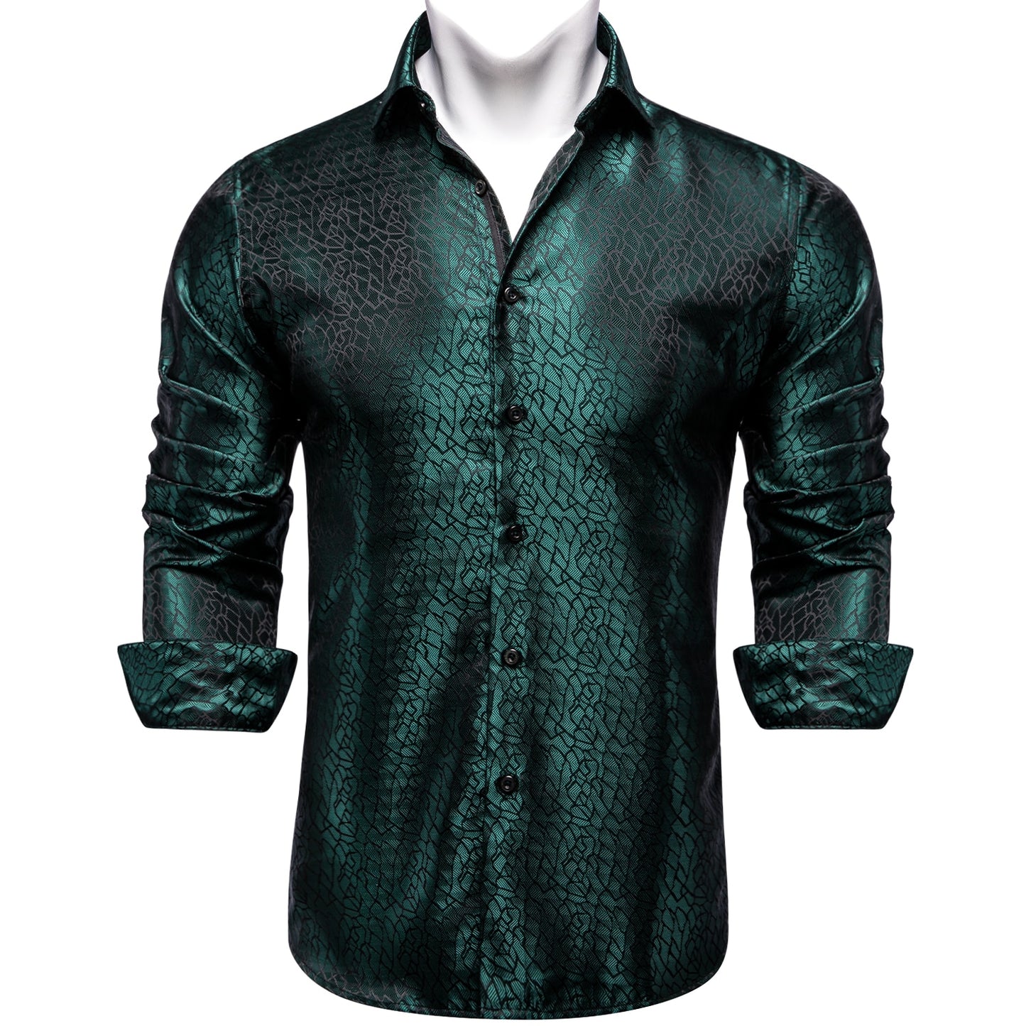 Luxury Men's Paisley Button up Dress Shirt