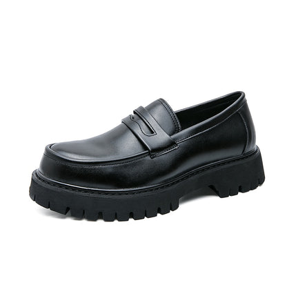 Men's Leather Platform Loafers