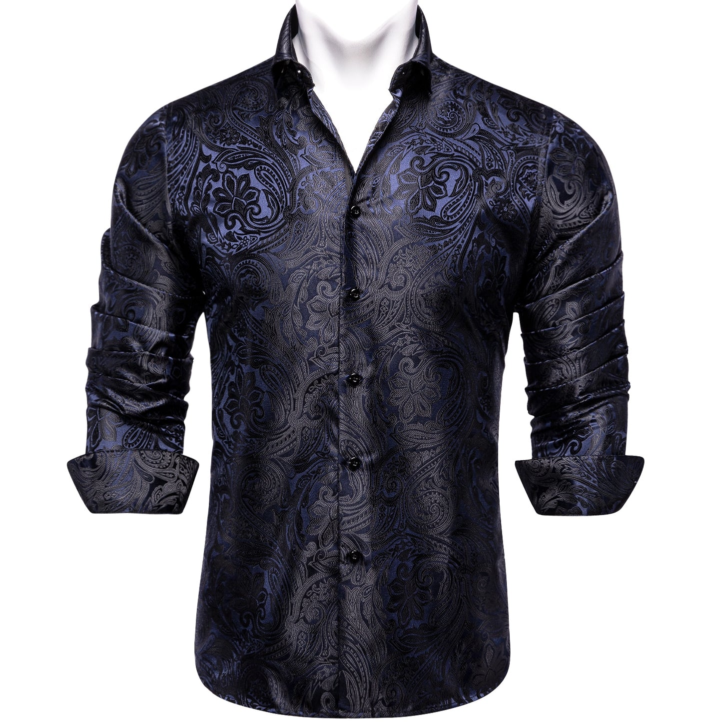 Luxury Men's Paisley Button up Dress Shirt