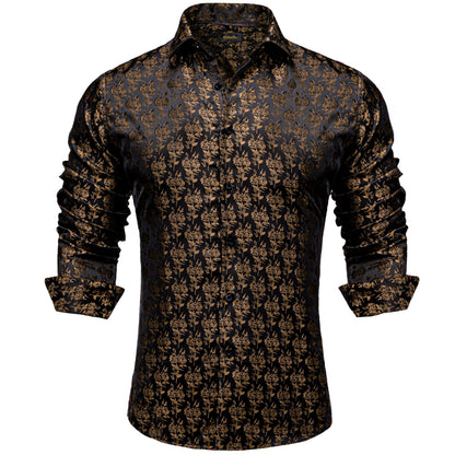 Luxury Men's Paisley Button up Dress Shirt