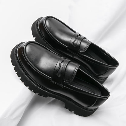 Men's Leather Platform Loafers