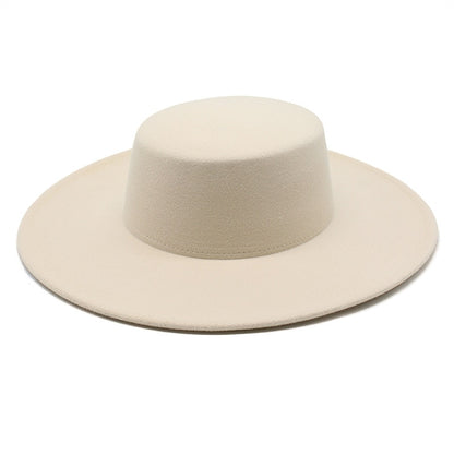 Unisex Large Flat Brim Hat