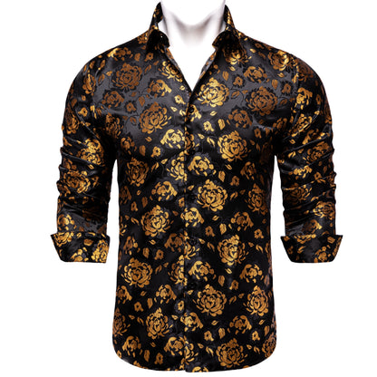 Luxury Men's Paisley Button up Dress Shirt