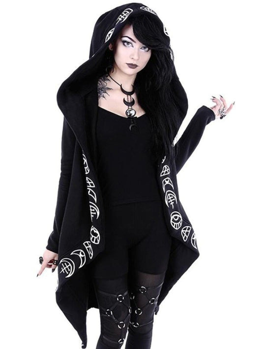 Gothic Witchy Oversize Hooded Cloak