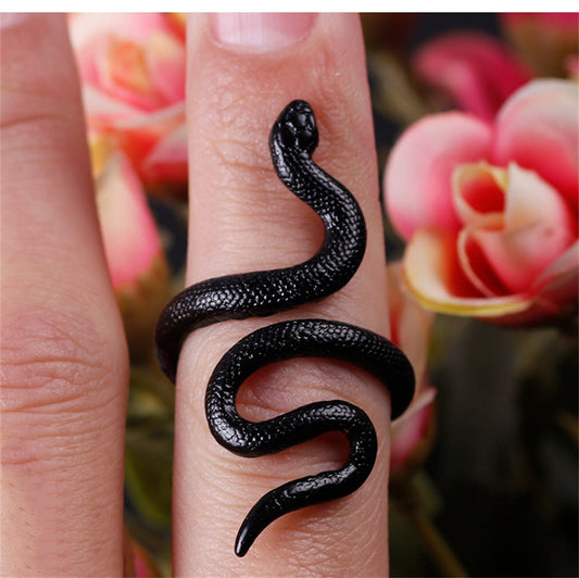 Black Viper Wrap-Around Ring